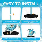 Sea ​​Turtle Paper Towel Holder Green Metal Paper Towel Holder Large Decorative - Image 7