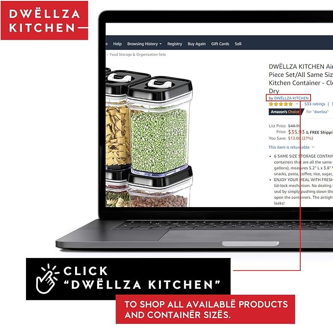 DWËLLZA KITCHEN Airtight Food Storage Containers - Image 6