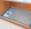 SIKADEER 31" x 19" Under Sink Mat Waterproof, Silicone Mat Kitchen Drawer Shelf by SIKADEER