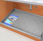 SIKADEER 31" x 19" Under Sink Mat Waterproof, Silicone Mat Kitchen Drawer Shelf by SIKADEER