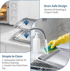 Baking Sheet with Rack Set of 4, Non Toxic & Dishwasher Safe & Easy Clean - Image 5