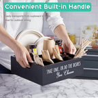 ALELION Paper Plate Dispenser for Countertop - Image 2