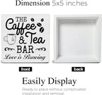 Coffee & Tea Bar Sign Decor, Coffee Tea Station Accessories, Farmhouse Kitchen - Image 2