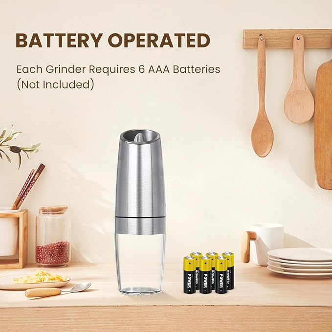 Gravity Electric Salt And Pepper Grinder, Automatic Salt And Pepper Grinder - Image 2