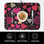 Happy Valentine's Day Kitchen Drying Mats - Image 4