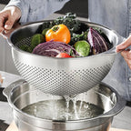 3 Pcs Stainless Steel Colander Strainer Set Metal Colander - Image 6