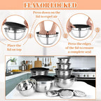 21PCS Mixing Bowls with Lids Set - Image 6
