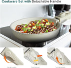 12 Pcs Pots and Pans Set, Non-Stick Pots and Pans Set, - Image 6