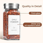 ComSaf Spice Jars with Shaker lids Adjustable, 4oz 6PCS, 9 DIY Labels, Spice - Image 6