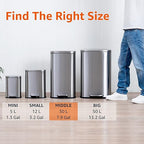 Amazon Basics Smudge Resistant Rectangular Trash Can - Image 4