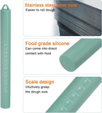 HARFINGTON 2pcs Silicone Rolling Pin 10" Stainless Silicone Surface Non-Stick - Image 4