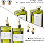 Olive Oil Dispenser Bottle for Kitchen, 16.9oz /500ml Cooking Vinegar Dispenser - Image 4