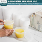 WGCC Deli Containers with Lids 48 Sets- Disposable Soup Containers with Lids - Image 6