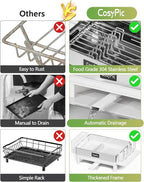 Dish Racks, Thicker Premium 304 Stainless Steel Dish Drying Rack - Image 3