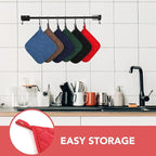 Joyhalo 6 Pack Pot Holders for Kitchen, Cotton Oven Holder - Image 6
