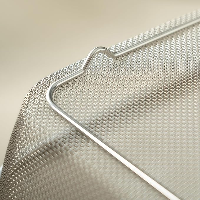 18/8 Stainless Steel Fine Mesh Strainer Basket - Image 6