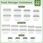 KEMETHY 44-Piece Food Storage Containers - Image 2