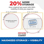 Mighty Susan 2-Tier Lazy Susan Pantry Organizer – Steel Reinforced Turntable - Image 5