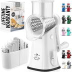 Zulay Kitchen Rotary Cheese Grater 5 Blade Cheese Shredder by ZulayKitchen
