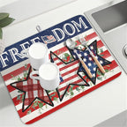 4th of July Dish Drying Mat 24x18 Inch, Patriotic Drying Mat - Image 8