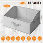 Criusia Closet Organizers Bins 4 Pack - Image 2