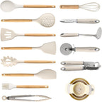 CAROTE Silicone Cooking Utensils Set, Kitchen Utensils Set 16 Pcs by CAROTE