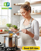 Silicone Pasta Fork and Soup Ladle Set, Heat Resistant Non Stick Kitchen - Image 7