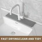 Faucet Mat for Kitchen Sink -Diatomite Stone Drying Mat for Kitchen Counter & - Image 7