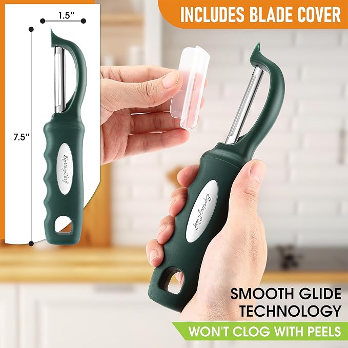 Spring Chef Professional Swivel Vegetable Peeler - Image 3