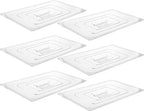 CURTA 6 Pack NSF Food Pan Cover, Full Size Clear Polycarbonate Lid by CURTA