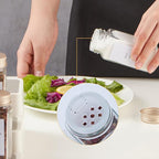 36 Pcs Spice Jars with Label- Glass Spice Jars with Gold Metal Caps, Shaker Lids - Image 4