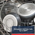T-fal Experience Nonstick Cookware Set 12 Piece, Oven Broiler Safe 350F - Image 7