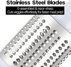 Rotary Cheese Grater Shredder, Speed Kitchen Manual Round Mandolin Slicer Safe - Image 6