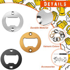 15 Sets Bottle Opener Inserts Kit Stainless Steel Round Bottle Openers Metal - Image 5