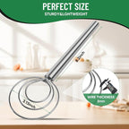 Danish Dough Whisk Stainless Steel Hook Dutch Bread Mixer Hand Tool - Image 3