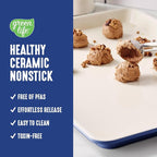 GreenLife Bakeware 18” x 13” Half Cookie Sheet Baking Pan, Non-Toxic PFAS-Free - Image 2
