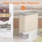 Lifewit Rice Dispenser 25 Lbs, Rice Storage Container Sealed Moisture Proof - Image 9