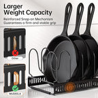 MUDEELA Pots and Pans Organizer Rack - Image 3