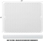 Large 24" x 18" Silicone Dish Drying Mat - Image 2