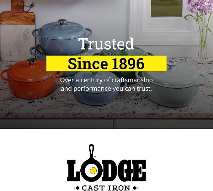 Lodge Essential Enamel Cast Iron Dutch Oven - Image 7