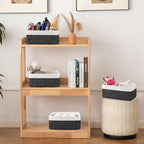 OIAHOMY 4 Pack Storage Baskets for Organizing, Small Bins for Shelves, Cute - Image 6
