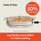 bella Make & Take XL Electric Skillet, Fits-anywhere™ kitchenware, EverGood™ - Image 2