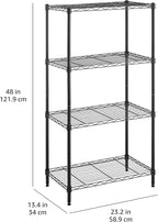 Amazon Basics 4-Shelf Steel Wire Storage Shelves - Image 8