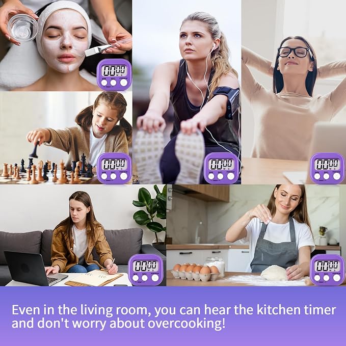 12 Pack Digital Kitchen Timer Magnetic Digital Timer - Image 7