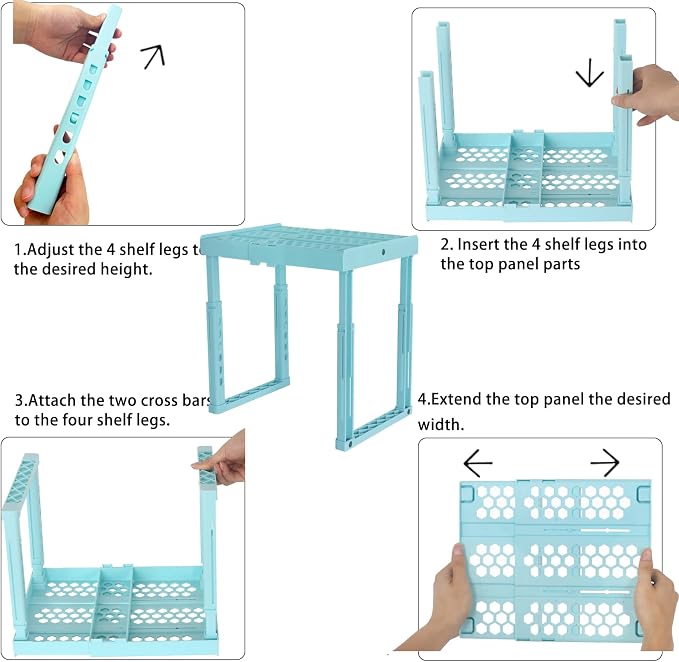 Locker Shelf Adjustable Height and Width, Locker Organizer - Image 3