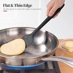 Silicone Flat Spoon Spatula Set, Luxiwise 600ºF Heat Resistant Kitchen Baking - Image 7