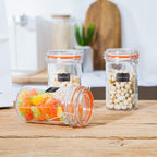 Glass Jars With Airtight Lids, 16 oz Glass Jars With Leak Proof Rubber Gasket - Image 6