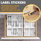 SpaceAid Bamboo Silverware Drawer Organizer - Image 3