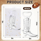 Hortsun 36 Sets Cowboy Boot Bottle Openers Baby Shower Bottle Opener Favors - Image 2