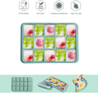 Ice Cube Trays Set of 2, Easy Release 15 Flexible Silicone Ice Cube Molds - Image 3